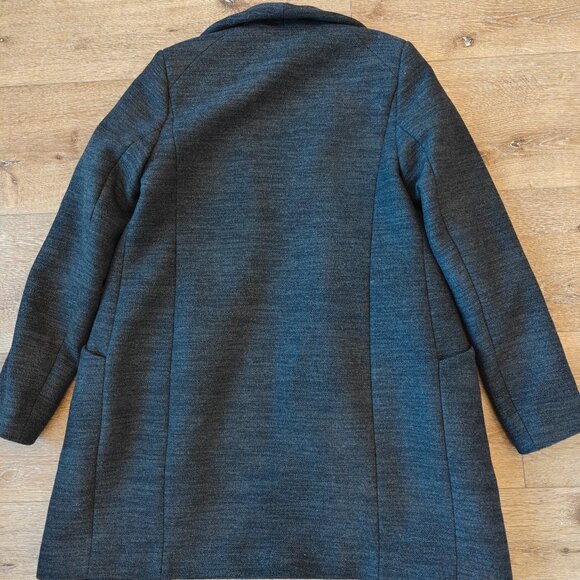 Aritzia Wilfred Cocoon Coat - Heather Charcoal Wool & Cashmere - Size S - Picture 2 of 4